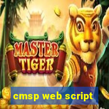 cmsp web script